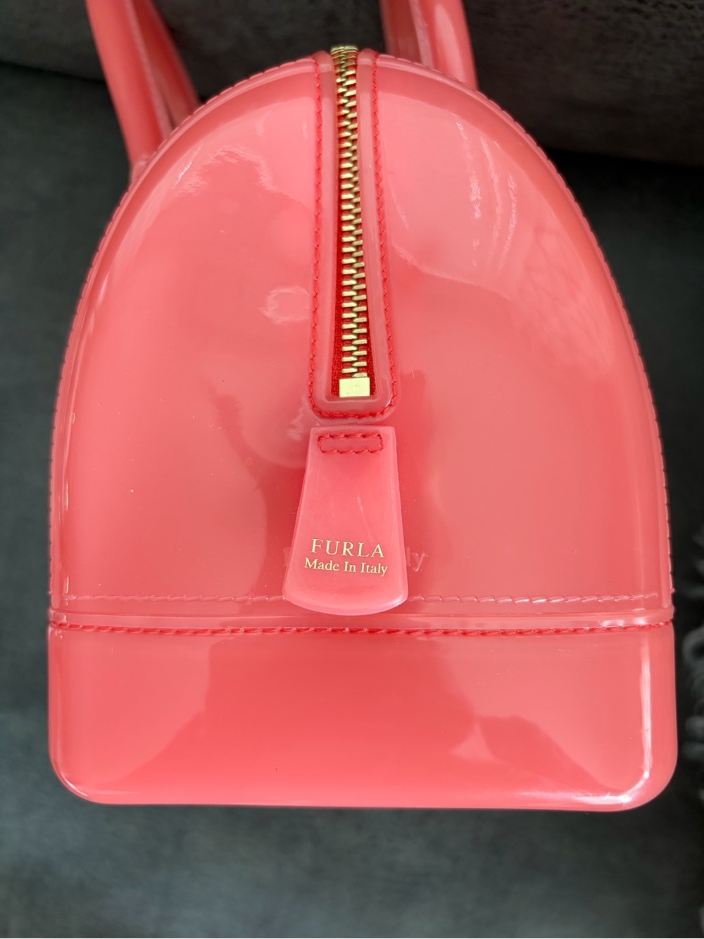 Furla Jelly “Candy Bag” Coral - Picture 6 of 6